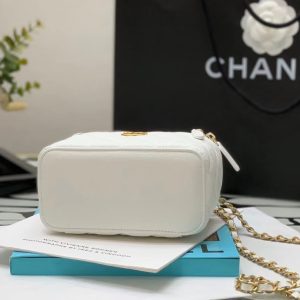 Ch@nel Cosmetic Bag-Caviar-18CM - Image 7