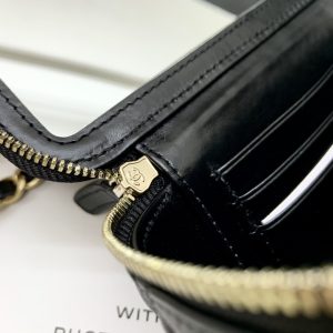 Ch@nel Cosmetic Bag-Lambskin-18CM - Image 2