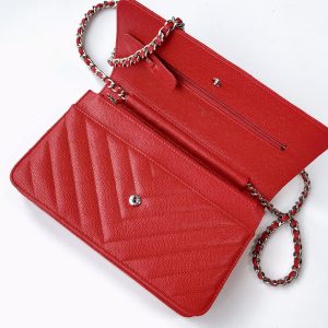 Ch@nel Wallet On Chain-Silver Hardware-19*12*3.5CM - Image 3