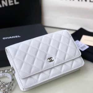 Ch@nel Wallet On Chain-Silver Hardware-19*12*3.5CM - Image 3