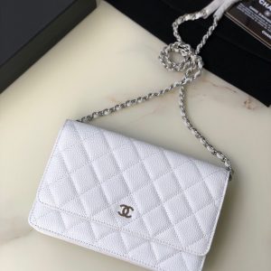 Ch@nel Wallet On Chain-Silver Hardware-19*12*3.5CM - Image 9