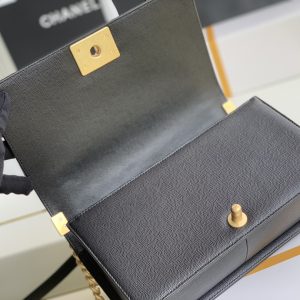Ch@nel Boy Bag-Caviar-25CM - Image 3