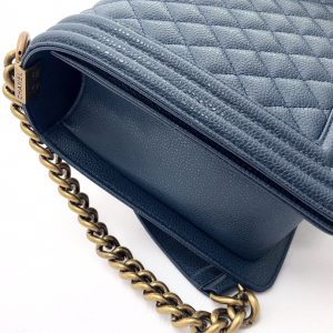 Ch@nel Boy Bag-Caviar-28CM - Image 2