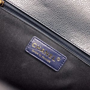 Ch@nel Boy Bag-Caviar-28CM - Image 7