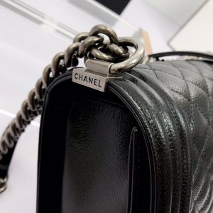 Ch@nel Boy Bag-Caviar-20&25cm - Image 4
