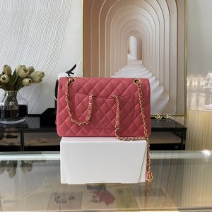 Ch@nel Flap Bag-Lambskin-Gold Hardware-25CM - Image 4