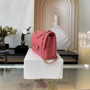 Ch@nel Flap Bag-Lambskin-Gold Hardware-25CM - Image 8