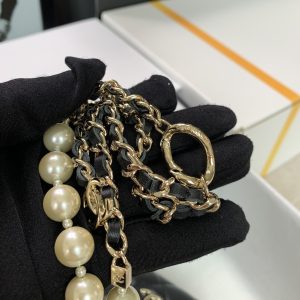 Ch@nel 2022SS Pearl Chain Waist Bag - Image 6