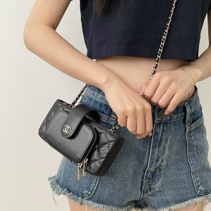 Ch@nel Chain Coin Purse-19*10*3.5CM - Image 10