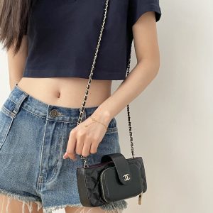Ch@nel Chain Coin Purse-19*10*3.5CM - Image 15