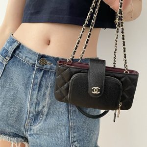 Ch@nel Chain Coin Purse-19*10*3.5CM - Image 18