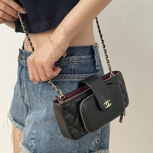 Ch@nel Chain Coin Purse-19*10*3.5CM - Image 17