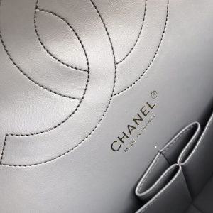Ch@nel Flap Bag-Lambskin-Gold-30CM - Image 7