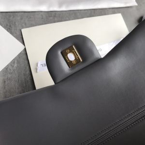 Ch@nel Flap Bag-Lambskin-Gold-30CM - Image 9