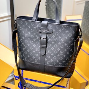 Louis Vuitton M45914 Monogram Eclipse Saumur-38*37*13M - Image 5