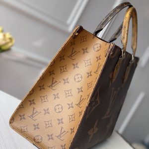 Louis Vuitton Small Onthego Handbag-35*28*15CM(Black strap) - Image 7