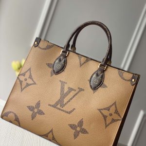 Louis Vuitton Small Onthego Handbag-35*28*15CM(Black strap) - Image 9