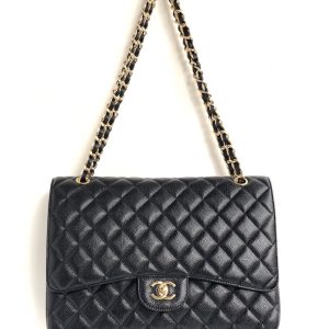 Ch@nel Flap Bag-Caviar Leather-Maxi-33CM - Image 5