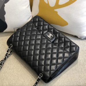 Ch@nel Flap Bag-Lambskin Leather-Maxi-33CM - Image 3