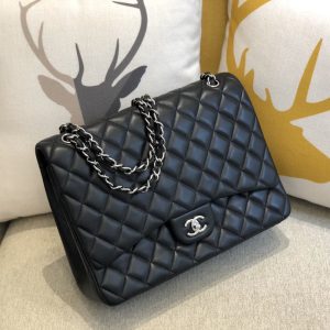 Ch@nel Flap Bag-Lambskin Leather-Maxi-33CM - Image 7