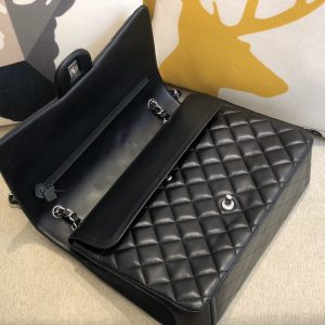 Ch@nel Flap Bag-Lambskin Leather-Maxi-33CM - Image 8