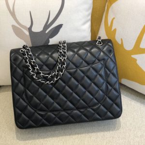 Ch@nel Flap Bag-Lambskin Leather-Maxi-33CM - Image 9