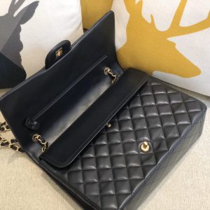 Ch@nel Flap Bag-Lambskin Leather-Maxi-33CM - Image 3