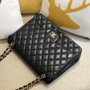 Ch@nel Flap Bag-Lambskin Leather-Maxi-33CM - Image 8