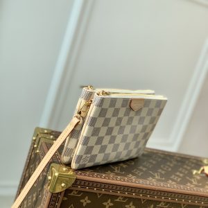 Louis Vuitton M80084 Pochette Double Zip Bag -20*12.5*3CM - Image 4