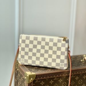 Louis Vuitton M80084 Pochette Double Zip Bag -20*12.5*3CM - Image 8