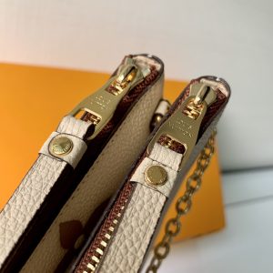 Louis Vuitton M80084 Pochette Double Zip Bag -20*12.5*3CM - Image 5