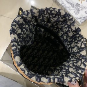 Diro Bamboo Woven Round Bag-18*19CM - Image 4