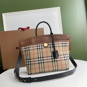 Burberry Society Vintage Tote-28*36*29CM - Image 1