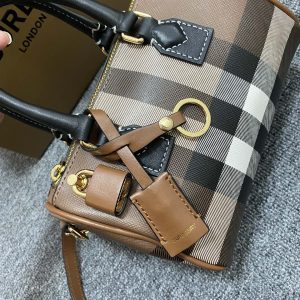 Burberry Bowling Bag-18.5x11x12CM - Image 2
