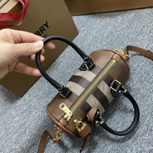 Burberry Bowling Bag-18.5x11x12CM - Image 4