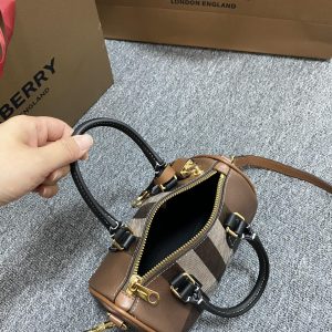 Burberry Bowling Bag-18.5x11x12CM - Image 5
