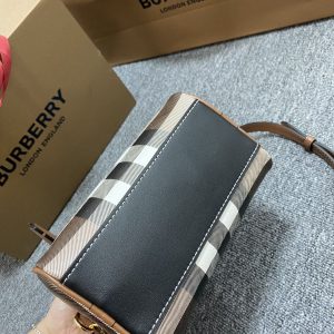 Burberry Bowling Bag-18.5x11x12CM - Image 9