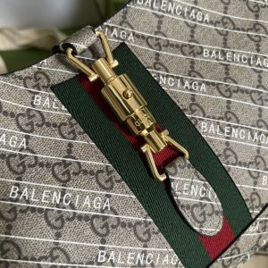 Gucci&Balenciaga Jackie 1961 Hobo Bag-28*19*4.5CM - Image 5