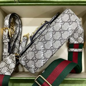 Gucci&Balenciaga 1955 Horsebit Bag-21/13/9CM - Image 2