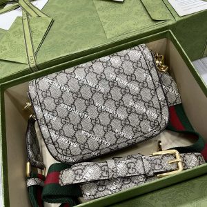 Gucci&Balenciaga 1955 Horsebit Bag-21/13/9CM - Image 3