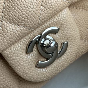 Ch@nel Flap Bag-Lambskin-Silver Hardware-17CM - Image 4