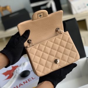Ch@nel Flap Bag-Lambskin-Silver Hardware-17CM - Image 2