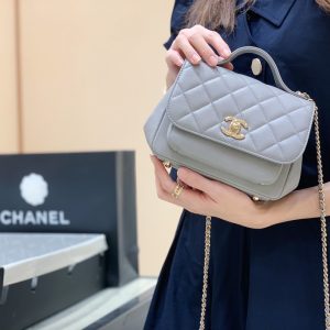 Ch@nel Flap Bag-25x21x7CM - Image 14