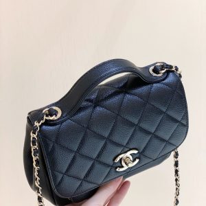 Ch@nel Flap Bag-25x21x7CM - Image 7