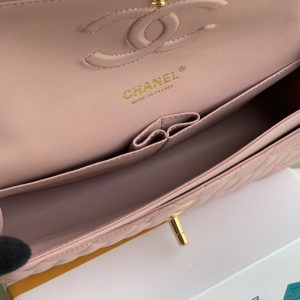 Ch@nel Flap Bag-Lambskin-25CM - Image 3