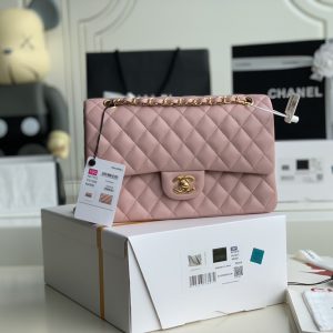 Ch@nel Flap Bag-Lambskin-25CM - Image 9