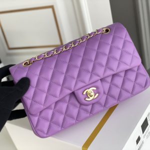 Ch@nel Flap Bag-Lambskin-25CM - Image 2
