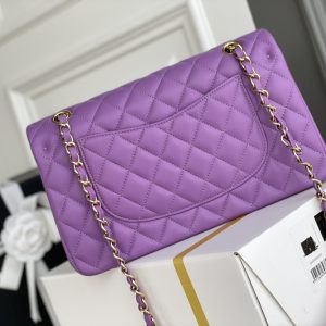 Ch@nel Flap Bag-Lambskin-25CM - Image 3