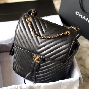 Ch@nel Backpack-Gold Hardware-20*25*10&30*25*15CM - Image 2