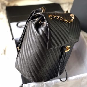 Ch@nel Backpack-Gold Hardware-20*25*10&30*25*15CM - Image 5